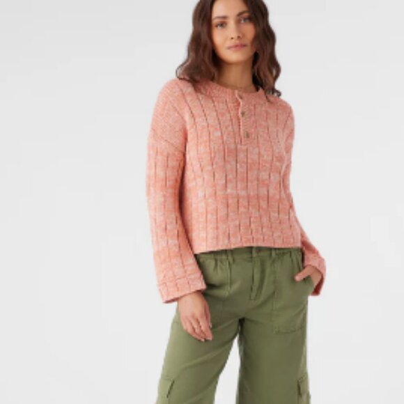 O'Neill Oceanfront Henley Long Sleeve Sweater - Picture 4 of 4